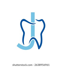 Tooth And Initial Letter J Logo Design