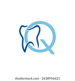 Tooth And Initial Letter Q Logo Design