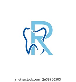 Tooth And Initial Letter R Logo Design