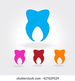 tooth isolated icon ,on white background Vector illustration