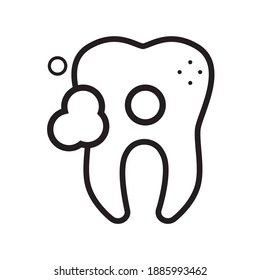 tooth isolated on white background