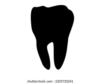 tooth isolated on white background