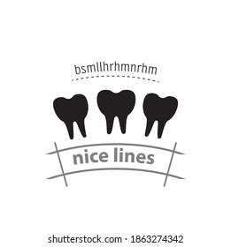 Tooth isolated vector icon. medicine design element