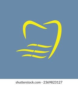 Tooth Line Art Vector Symbol Graphic Logo