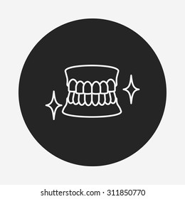 tooth line icon