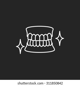 tooth line icon
