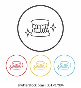 tooth line icon