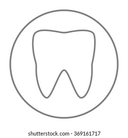 Tooth line icon.