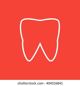 Tooth line icon.