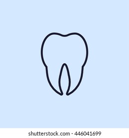 tooth line icon