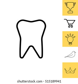 tooth line icon