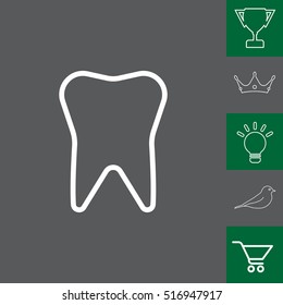 tooth line icon