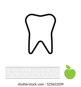 tooth line icon