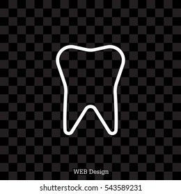 tooth line icon