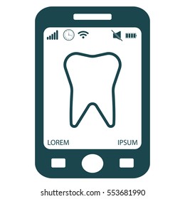 tooth line icon