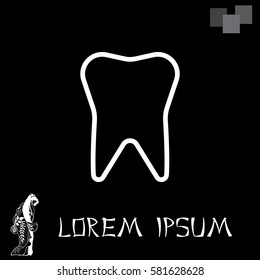 tooth line icon
