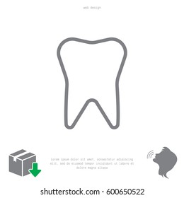 tooth line icon