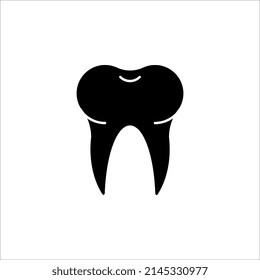 Tooth line icon vector. Medical Tooth symbol illustration