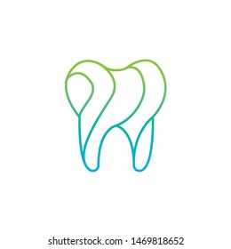 Tooth logo concept in colorful 3D style, Modern Dental Logo Design, Medical care logo, Creative Dentist Logo, Dental clinic