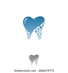 Tooth logo concept dental technology on the white background. Vector illustration EPS.8 EPS.10
