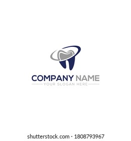 Tooth logo. Creative dental teeth care vector