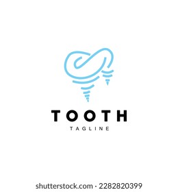 Tooth Logo, Dental Care Vector, Illustration Icon Design