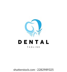 Tooth Logo, Dental Care Vector, Illustration Icon Design