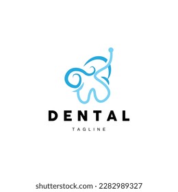 Tooth Logo, Dental Care Vector, Illustration Icon Design