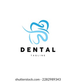 Logotipo dental, vector de cuidado dental, diseño de iconos de ilustración