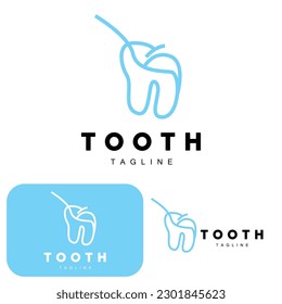 Tooth Logo, Dental Care Vector, Illustration Icon Design