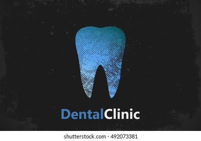 Tooth logo. Dental clinic design. Dental care