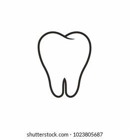 Tooth logo. Dental icon. Vector
