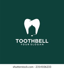 tooth logo design with bell