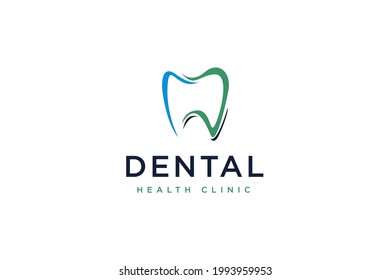 Tooth logo design vector illustration. Tooth suitable for business and dental health company logos.