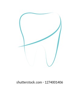 Tooth logo icon graphic icon. Design template vector