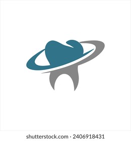 Vector de icono del logotipo dental. Excelente compañía dental