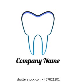 Tooth logo illustration