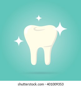 Tooth logo isolated. Tooth icon. Vector tooth illustration.