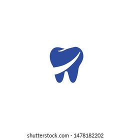 
Tooth Logo With A Rhino Horn In The Center Of The Tooth