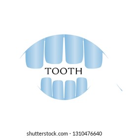 tooth logo, sign or icon for dentist company or organization
