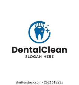 Tooth logo. Toothbrush logo isolated on white background.