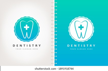 Tooth logo vector. Dentistry design.
