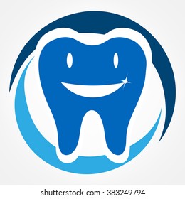 tooth logo. vector illustration. 