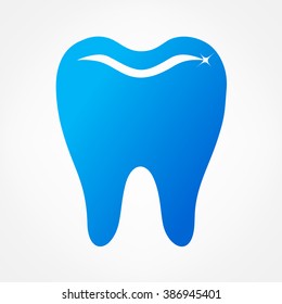 tooth logo. vector illustration. 