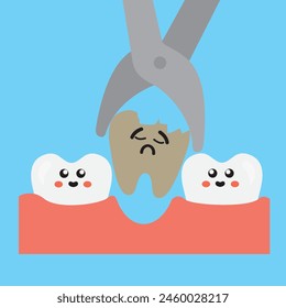 Tooth loss. Medicine, the concept of health care. The concept of dental care.