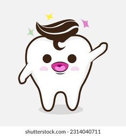 Tooth mascot Vector Art, Icons, and Graphics logo design