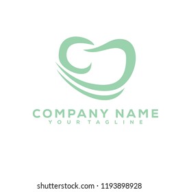 Tooth Medical Dental Mint Green Creative Luxury Icon Design Logo