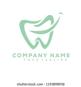 Tooth Medical Dental Mint Green Creative Luxury Icon Design Logo