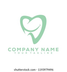 Tooth Medical Dental Mint Green Creative Luxury Icon Design Logo