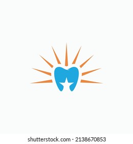 tooth medical design logo vector